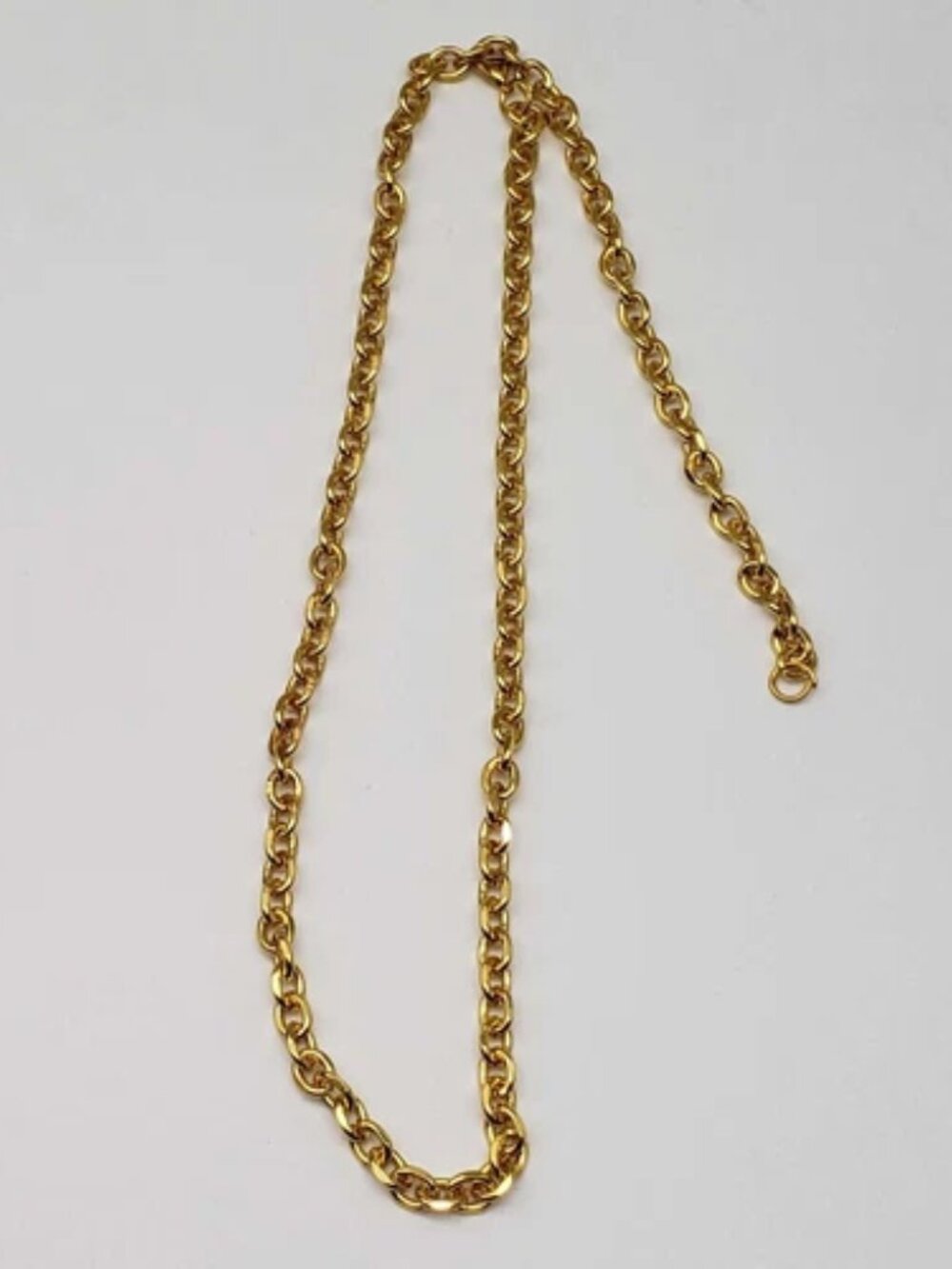 Stainless Steel Gold-Plated Necklace with Authentic Louis Vuitton Padlock - Picture 6 of 9
